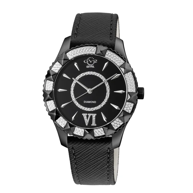 GV2 by Gevril Women's Venice Vegan 38.5mm Quartz Watch 11713-425-V3 sold by Ruumur