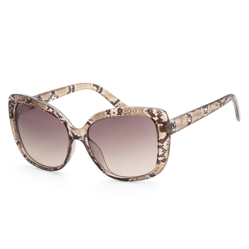 Guess Women's 57 mm Shiny Light Brown Sunglasses GF0383-45F sold by Ruumur