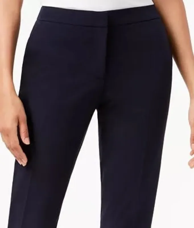 Tommy Hilfiger Women's Twill Slim Leg Ankle Dress Pants Blue Size 0 sold by Ruumur