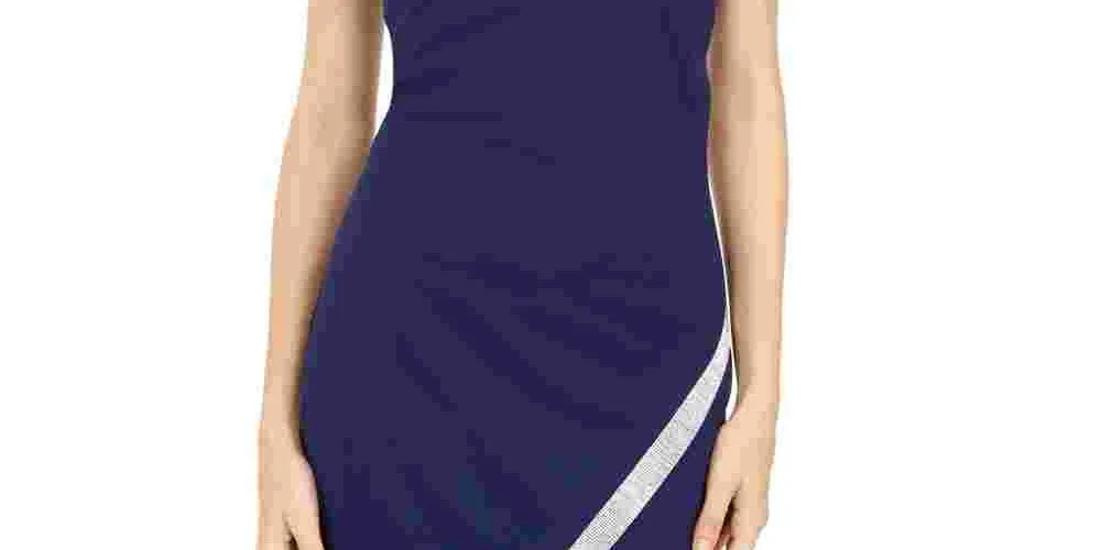 BCX Women's Sleeveless Halter Short Body Con Cocktail Dress Blue Size XX-Small sold by Ruumur product image thumbnail 3