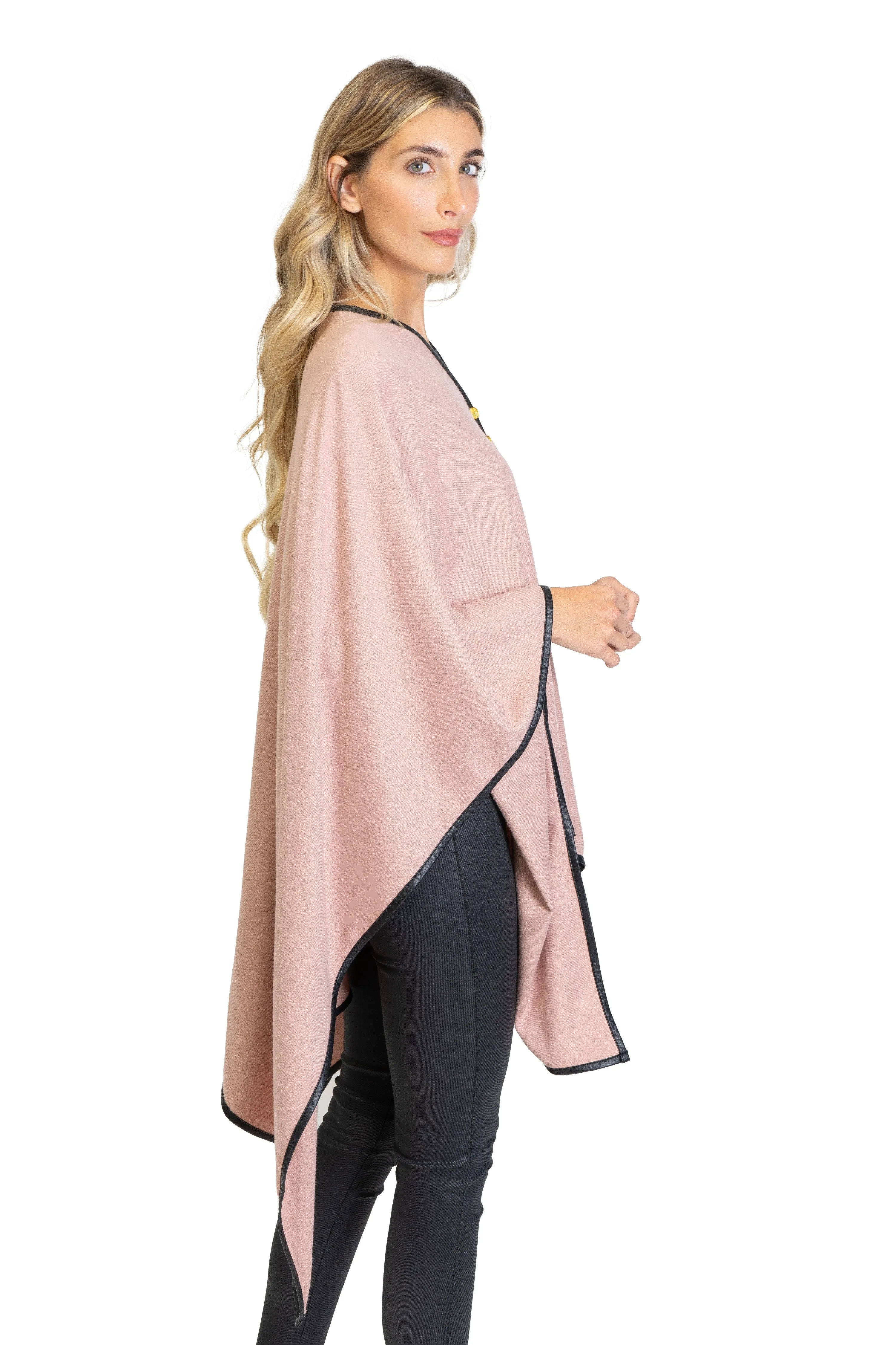 Jones New York Novelty Button Convertible Wrap Poncho (JNP310S-BSH ) sold by Ruumur product image thumbnail 2