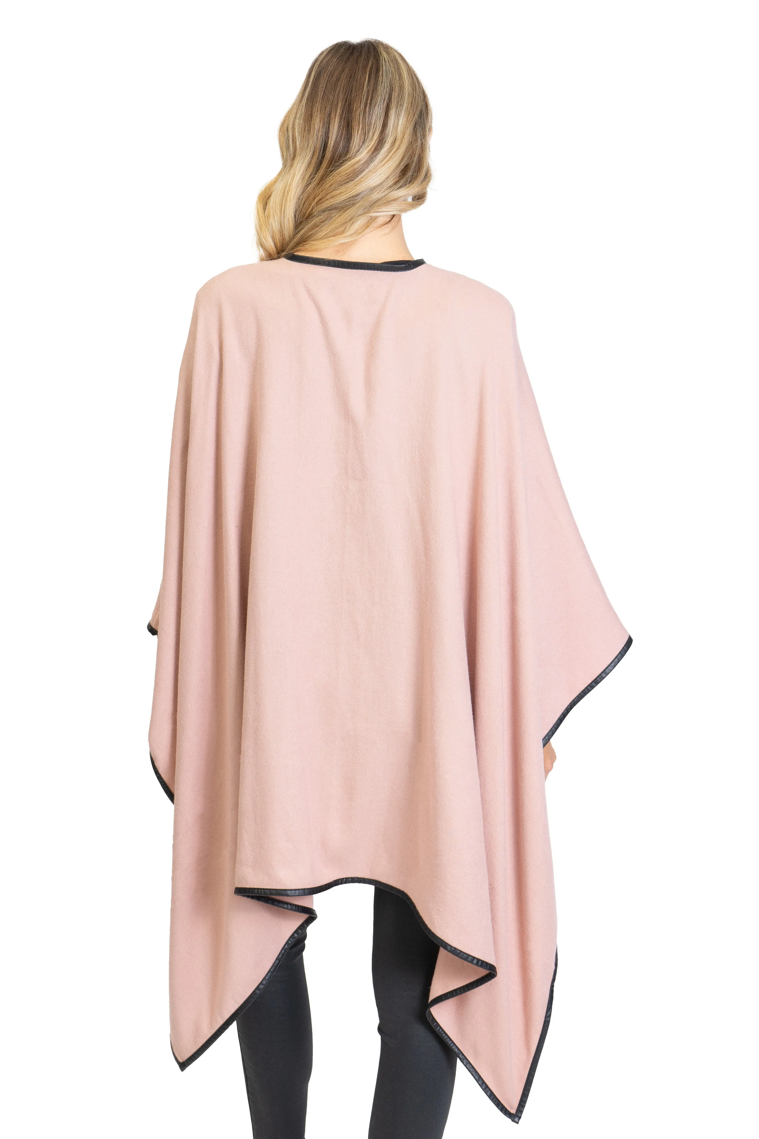 Jones New York Novelty Button Convertible Wrap Poncho (JNP310S-BSH ) sold by Ruumur product image thumbnail 3