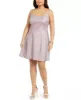 Morgan & Co. Women's Plus Metallic Sleeveless Fit & Flare Dress Pink Size 18W sold by Ruumur
