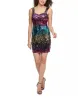 Guess Women's Multicolor Sequin Sheath Dress Pink Size 6 sold by Ruumur