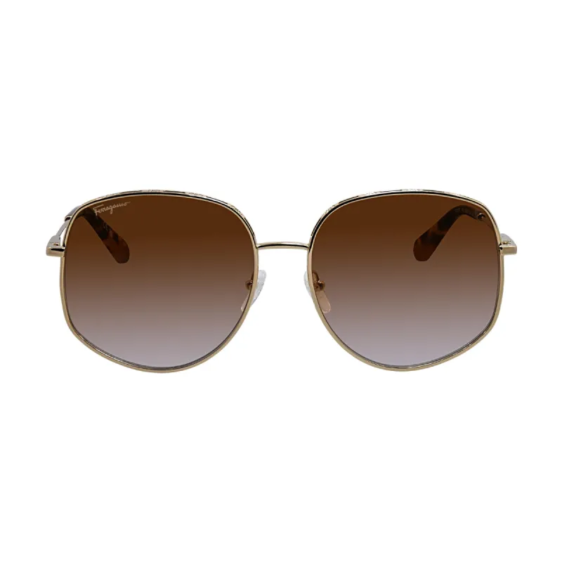 Salvatore Ferragamo Womens Gold/Tortoise Sunglasses SF_277S_741_61mm sold by Ruumur