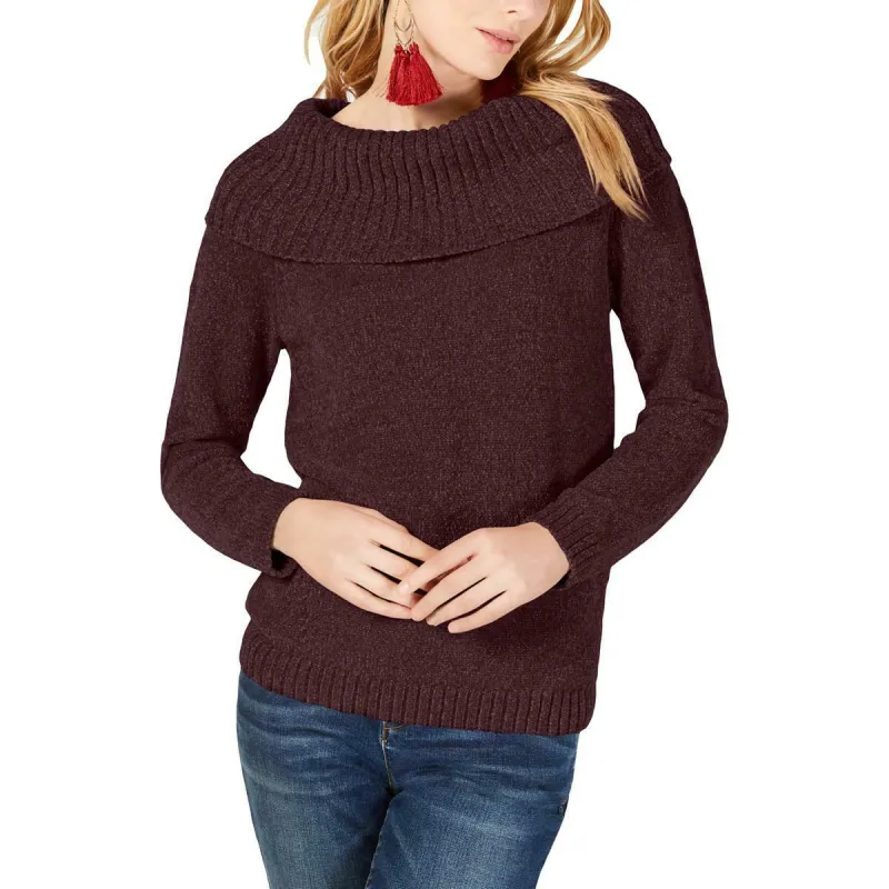 INC International Concepts Women's Chenille Cowl-Neck Sweater Medium Red Size Large sold by Ruumur
