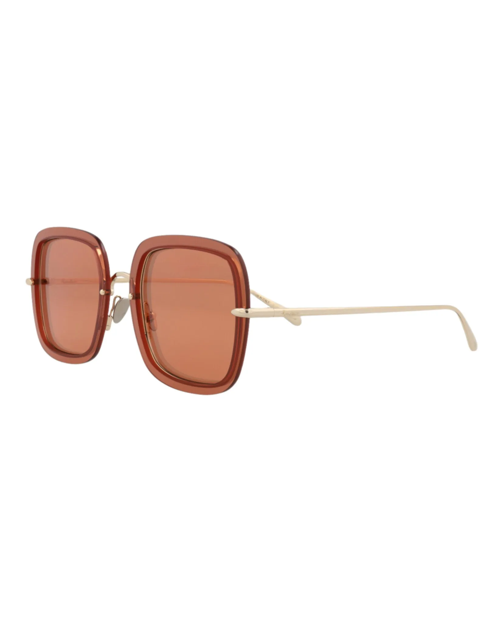 Pomellato Square-Frame Metal Sunglasses, style # PM0106S-30012010003 sold by Ruumur product image thumbnail 2