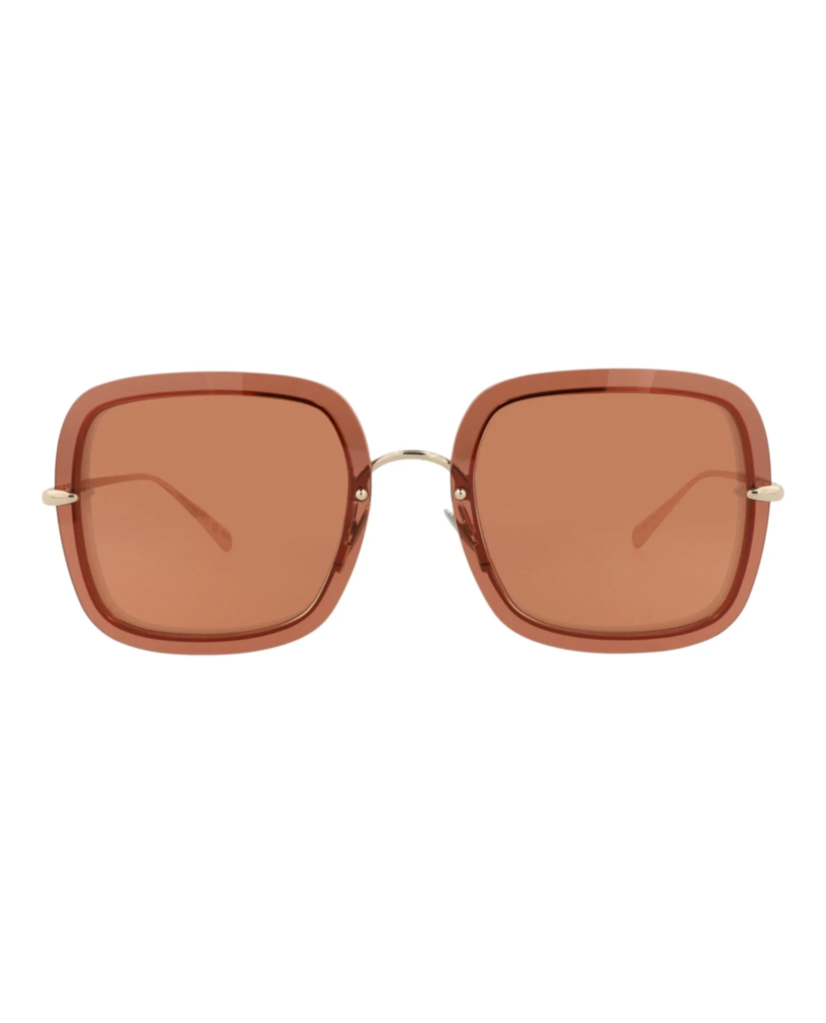 Pomellato Square-Frame Metal Sunglasses, style # PM0106S-30012010003 sold by Ruumur