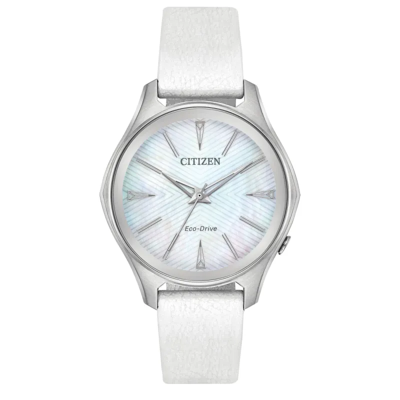Citizen Womens 34mm Silver Dial Eco-Drive Solar Watch EM0590-03D made by Ruumur