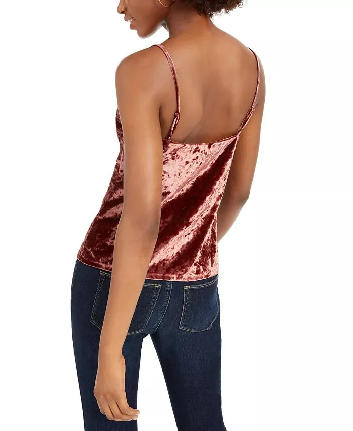 Leyden Women's Cowlneck Velvet Tank Top Pink Size Extra Large sold by Ruumur product image thumbnail 2