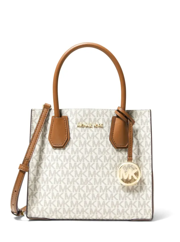 Michael Kors Mercer Medium Logo and Leather Accordion Crossbody Bag sold by Ruumur