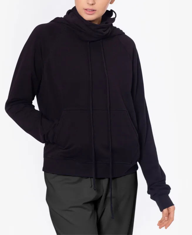 Betsy & Adam Women's Hoodie With Removable Mask Black Size X-Small sold by Ruumur