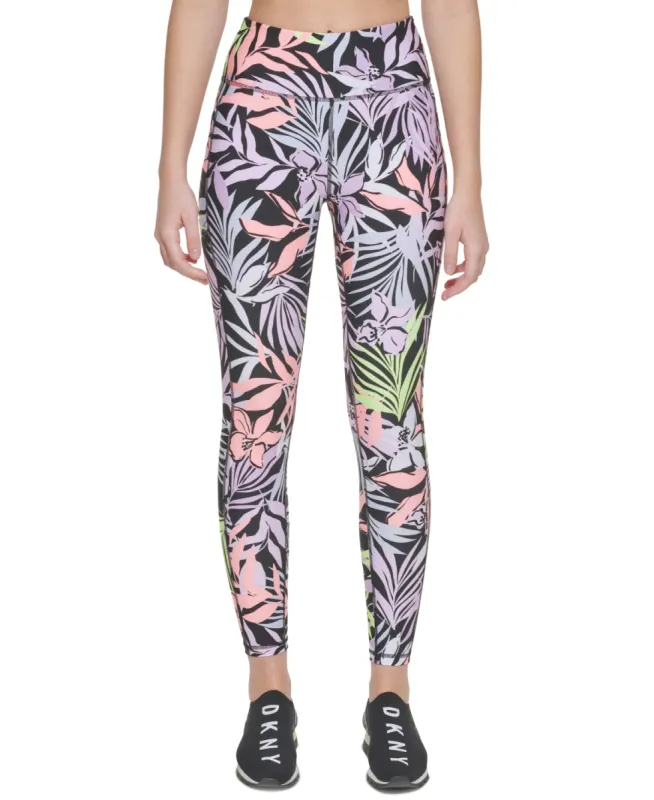 DKNY Women's Printed High Waist 7/8 Leggings Pink Size Small sold by Ruumur