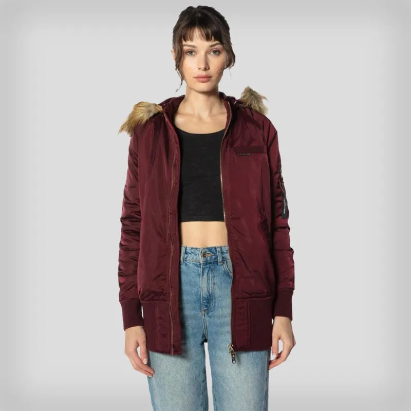Members Only Women's Elongated Bomber Jacket sold by Ruumur
