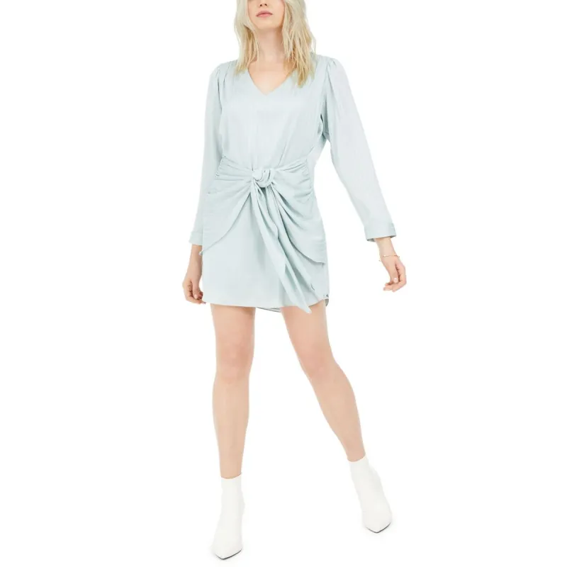 Leyden Women's Striped Mini Wrap Dress Blue Size Large sold by Ruumur