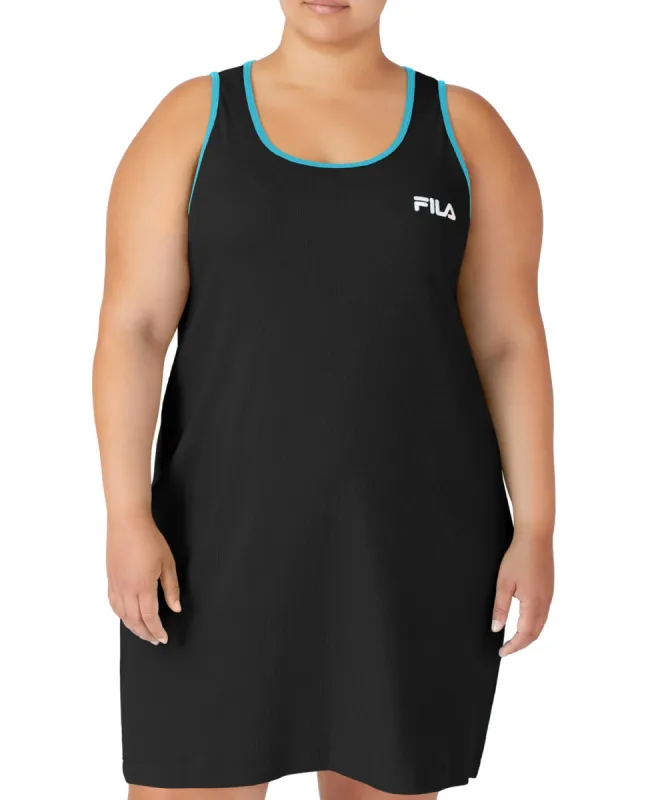 Fila Women's Logo Tank Dress Black made by Ruumur