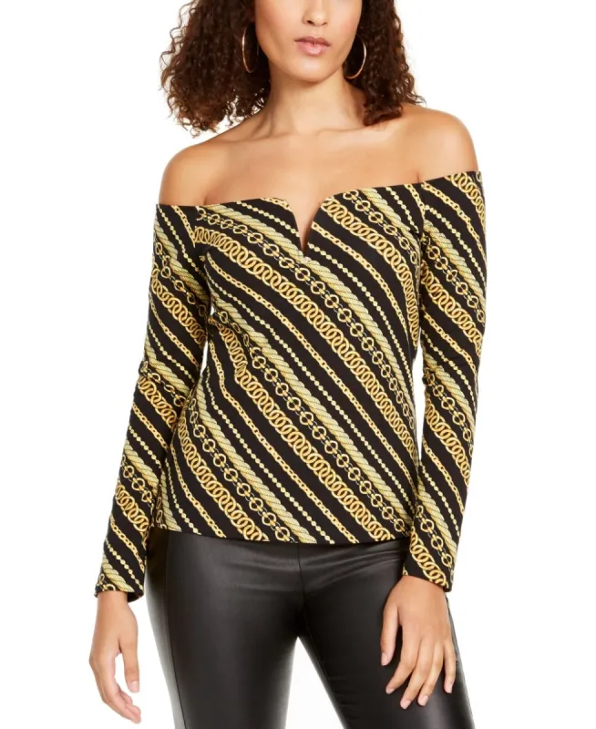 Thalia Sodi Women's Sweetheart Neck Printed Top Black Size Small sold by Ruumur