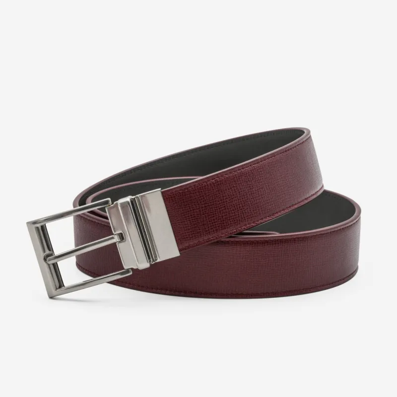 Bottega Veneta Maroon Leather Belt 609189-VMA85-6018-1 made by Bottega Veneta