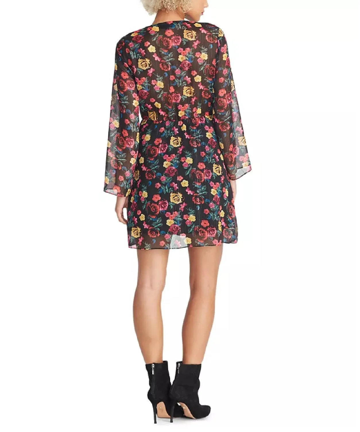 Rachel Rachel Roy Women's Tie-Waist Floral Print Dress Black Size Medium sold by Ruumur product image thumbnail 2