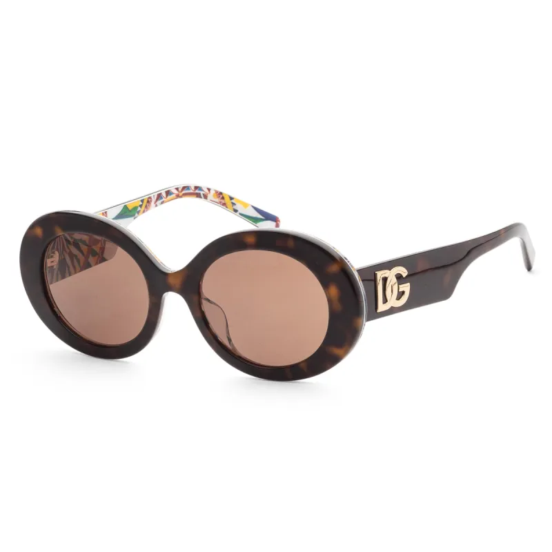 Dolce & Gabbana Women's 51mm Havana On White Barrow Sunglasses DG4448F-321773-51 sold by Ruumur