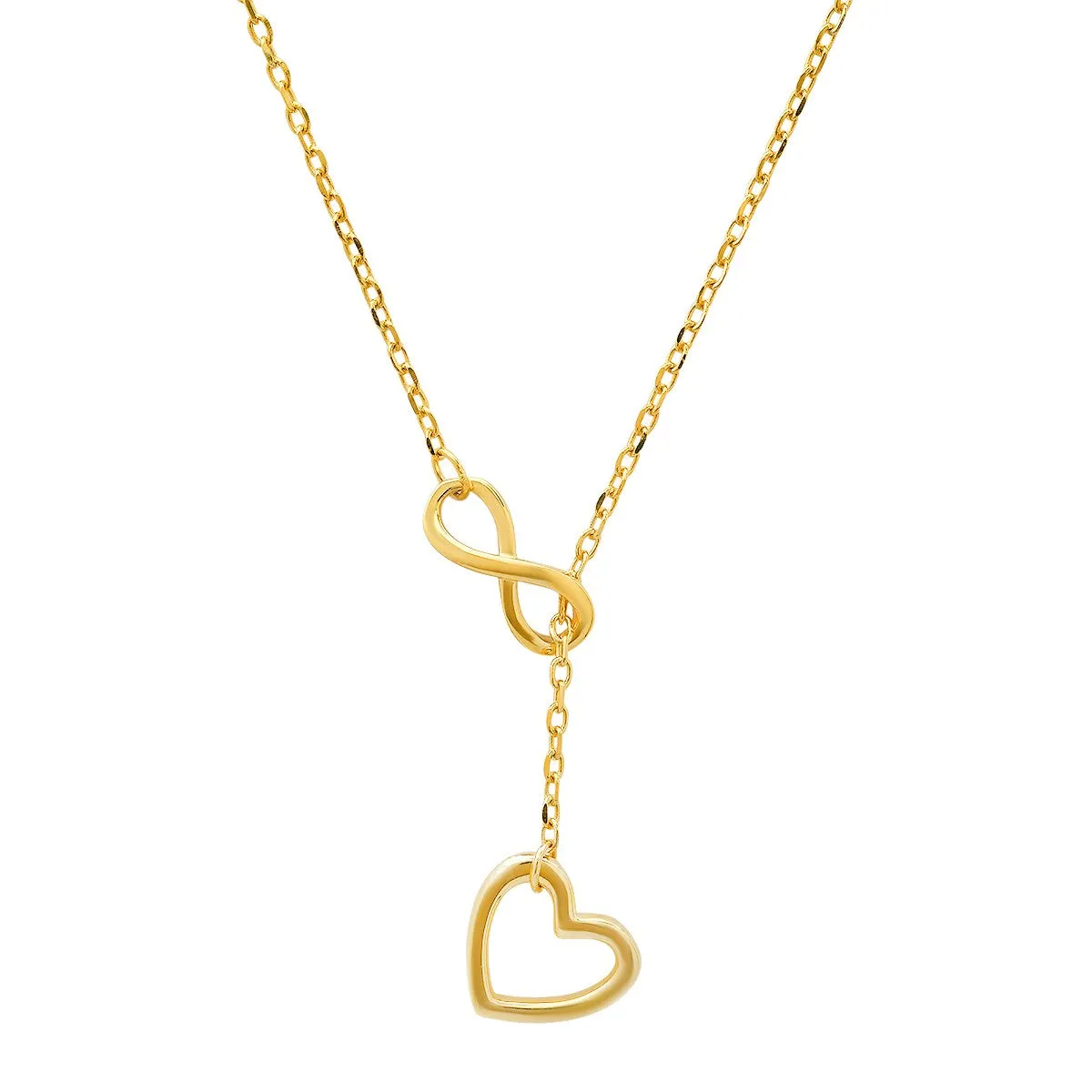 Sterling Silver Infinity Heart Y Necklace sold by Ruumur product image thumbnail 2