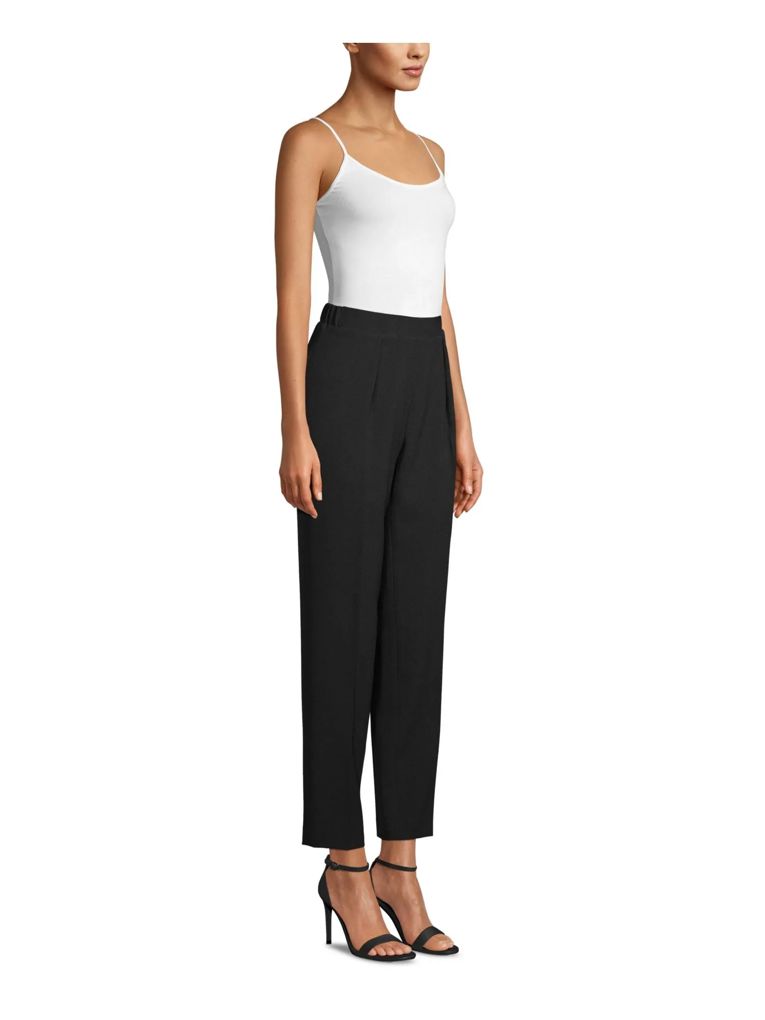 Anne Klein Women's Pleated High Rise Trouser Pants Black Size Large sold by Ruumur product image thumbnail 2