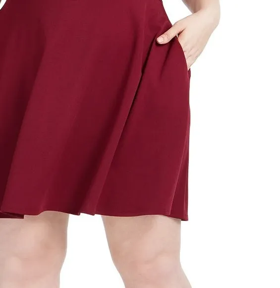 Speechless Women's Trendy Plus Size Bow-Back A-Line Dress Purple Size 20 sold by Ruumur product image thumbnail 3