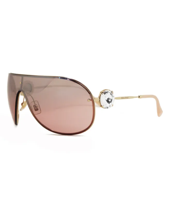 Miu Miu Aviator Sunglasses SMU67US ZVN7L1 37 sold by Ruumur