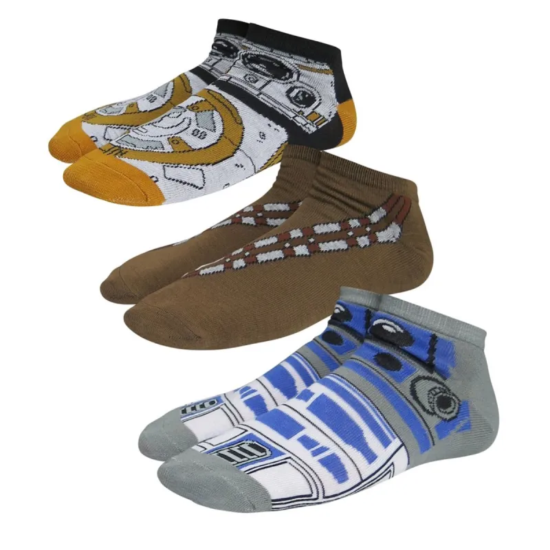 Star Wars Now & Then Women's Low-Cut Sock 3 Pack sold by Ruumur