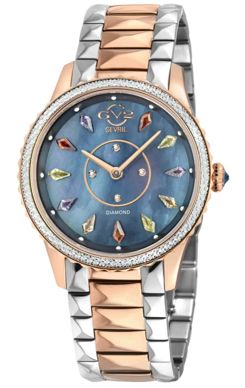 GV2 by Gevril Women's Siena 36mm Quartz Watch 11735B sold by Ruumur