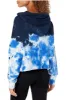 Calvin Klein Performance Women's High Tide Tie-Dyed Cropped Hoodie Blue Size X-Large sold by Ruumur