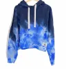 Calvin Klein Performance Women's High Tide Tie-Dyed Cropped Hoodie Blue Size X-Large sold by Ruumur