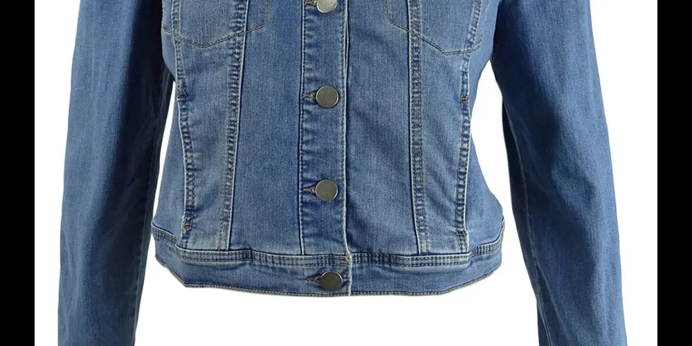 Maison Jules Women's Puff Sleeve Denim Jacket Blue Size X-Large sold by Ruumur product image thumbnail 3