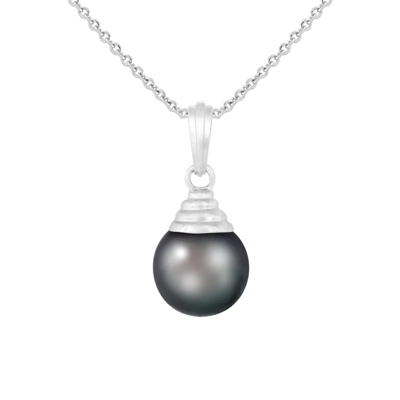 Splendid Pearls 14K White Gold Pearl Pendant made by Ruumur