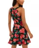 BCX Women's Floral-Print Flounce Dress Red Size 9 sold by Ruumur