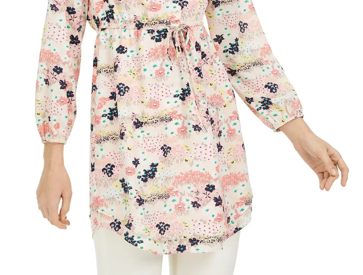 Maison Jules Women's Printed Drawstring Dress Pink Size Extra Small sold by Ruumur product image thumbnail 3