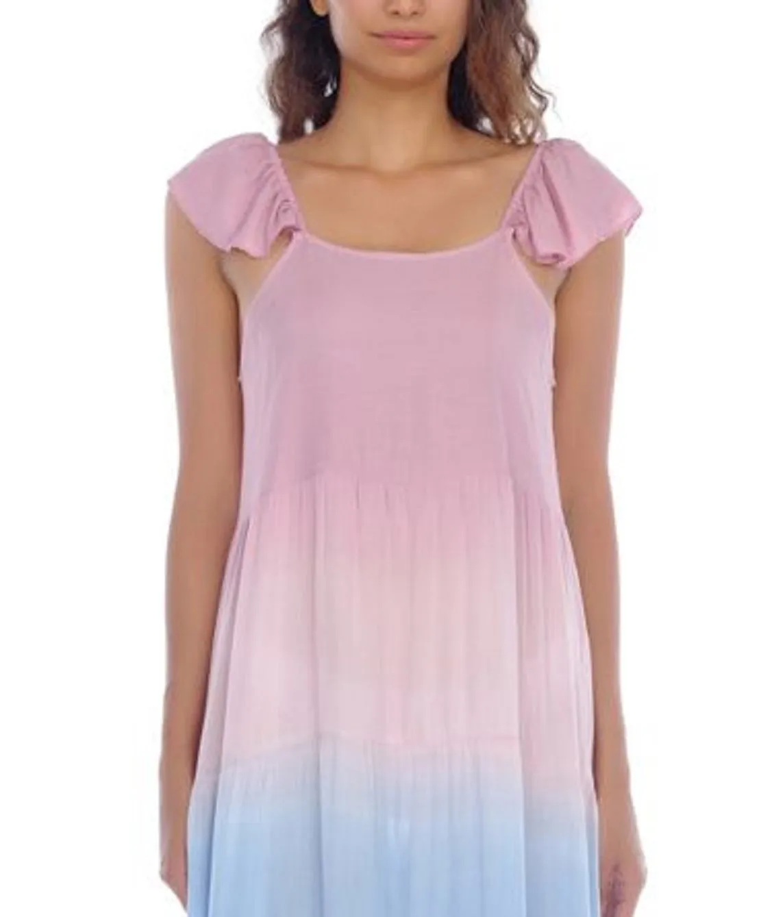 Raviya Women's Ombre Maxi Coverup Dress Swimsuit Pink Size Large sold by Ruumur product image thumbnail 3