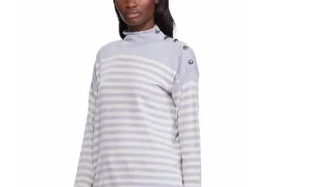 Ralph Lauren Womens Striped Long Sleeve Turtle Neck T-Shirt Top Light Blue/White Size M sold by Ruumur product image thumbnail 2