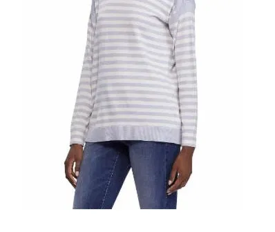 Ralph Lauren Womens Striped Long Sleeve Turtle Neck T-Shirt Top Light Blue/White Size M sold by Ruumur product image thumbnail 3