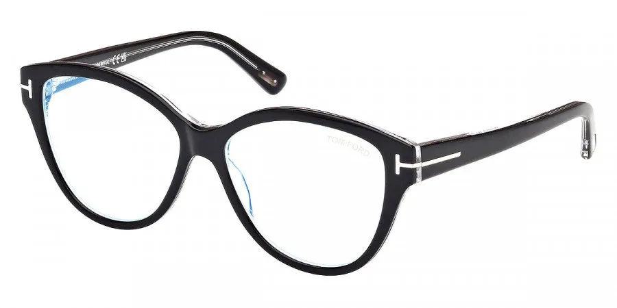 Tom Ford Women's T-Logo 54mm Black Opticals FT5954-B-003-54 sold by Ruumur