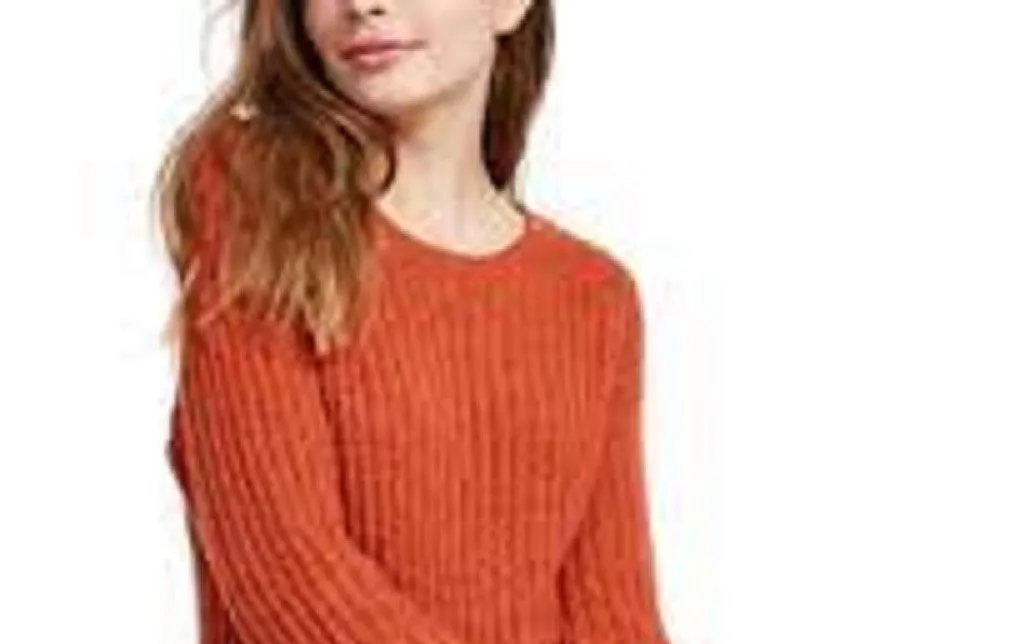 Almost Famous Crave Fame Juniors' Ribbed Cropped Sweater Red Size Large sold by Ruumur product image thumbnail 2
