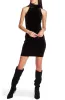 1.STATE Women's Velvet Mock Neck Cocktail Dress Black sold by Ruumur