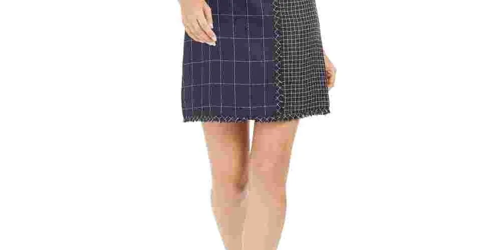 Julia Jordan Women's Double Breasted Tweed Shirtdress Blue Size 14 sold by Ruumur product image thumbnail 3