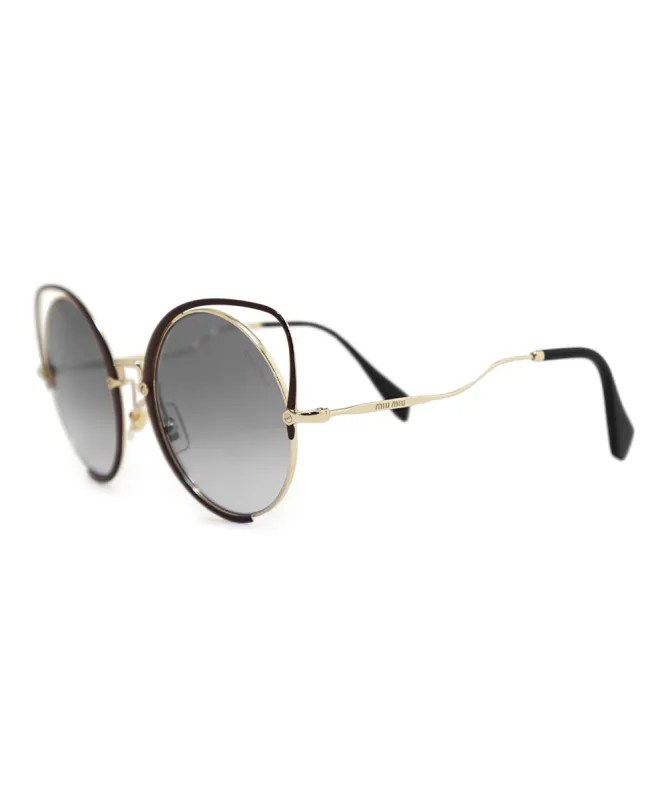 Miu Miu Round Sunglasses SMU51TS R1J2H2 54 sold by Ruumur