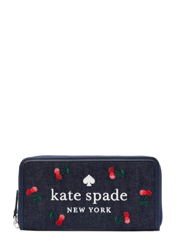 Kate Spade Ella Large Cherry Continental Wallet sold by Ruumur