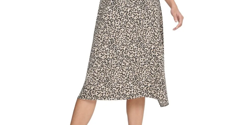 DKNY Women's Ruffle MIDI Skirt Gray Size 12 sold by Ruumur product image thumbnail 3