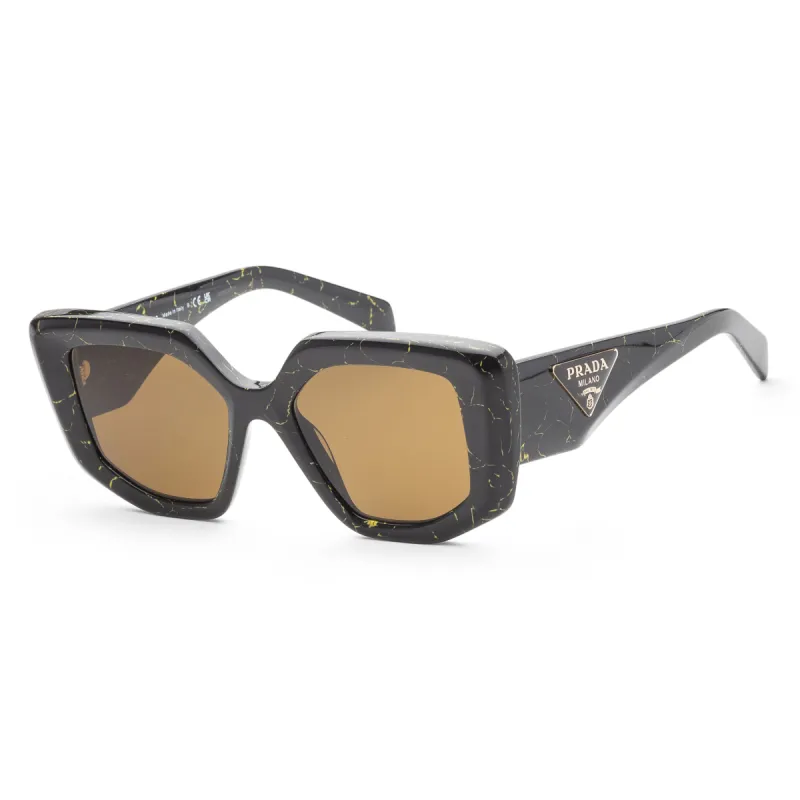 Prada Women's Fashion 50mm Black/Yellow Marble Sunglasses sold by Ruumur
