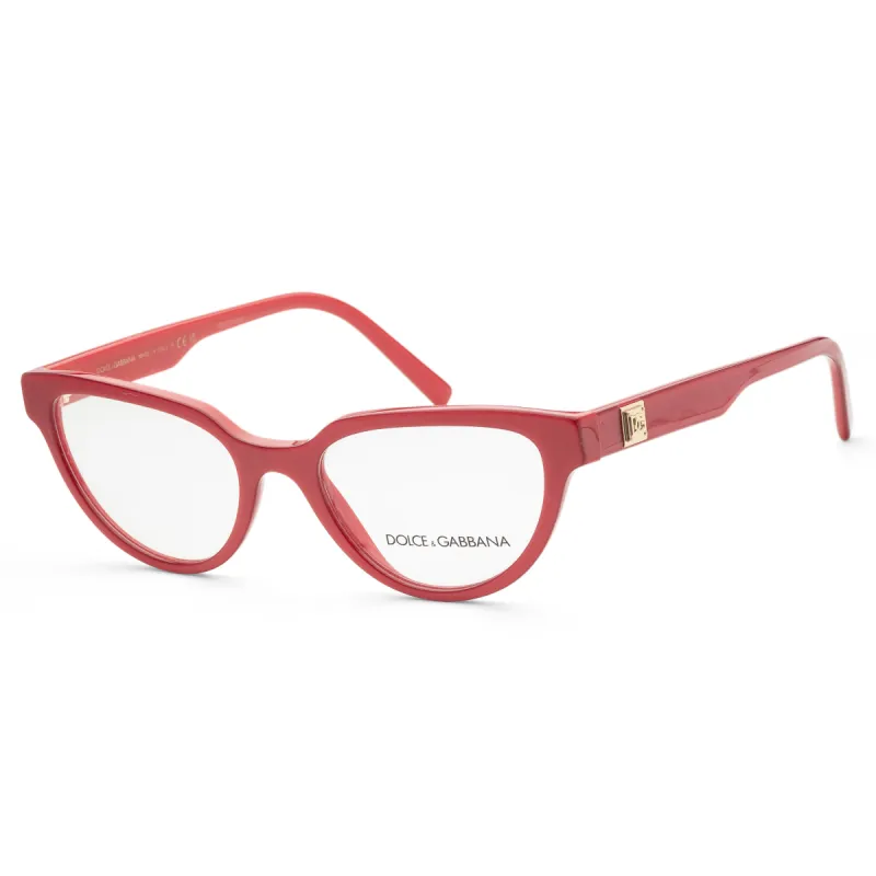 Dolce & Gabbana Women's Fashion DG3358-3377-53 53mm Metallic Red Opticals sold by Ruumur