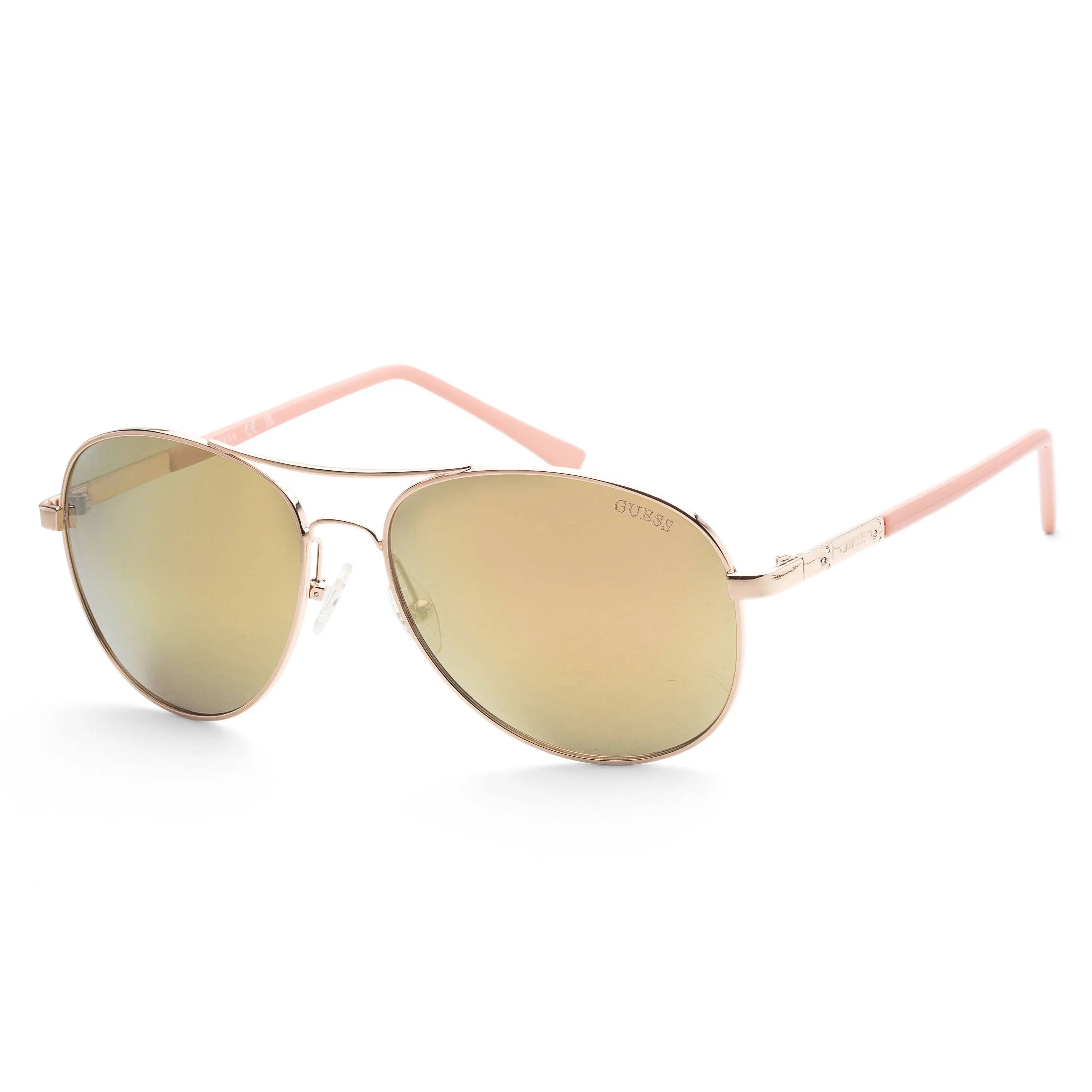 Guess Women's 60 mm Shiny Rose Gold Sunglasses GF0295-28U sold by Ruumur