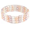 Splendid Pearls Beautiful Knitted Triple Row Pearl Bracelet sold by Ruumur